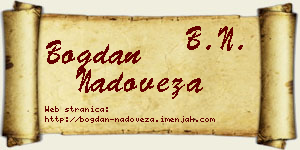 Bogdan Nadoveza vizit kartica